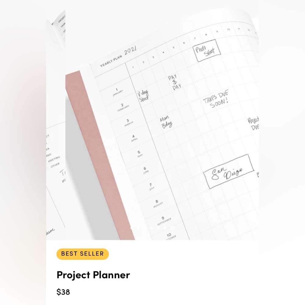 NWOT Poketo project planner for any year in mint - Picture 8 of 9
